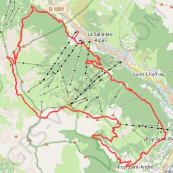 Trace GPS La Cucumelle - Col de Serre Chevalier, itinéraire, parcours
