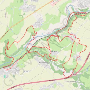 Trace GPS Sainte-Néomaye Course, itinéraire, parcours