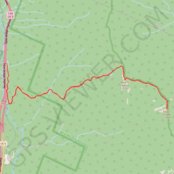 Trace GPS Mount Liberty and Mount Flume, itinéraire, parcours