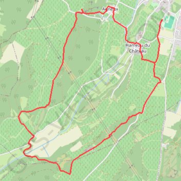 Trace GPS trail des vignes 9 km-18011223, itinéraire, parcours