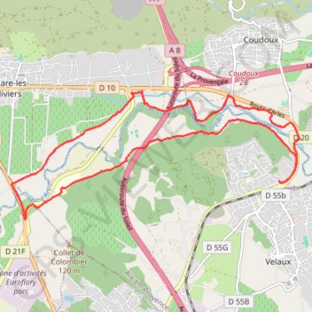 Trace GPS Rando des fruits - Velaux, itinéraire, parcours
