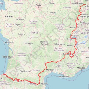 Trace GPS Hexatrek_Parcours_Complet_SOBO, itinéraire, parcours