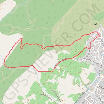 Trace GPS Au-dessus de Volx, itinéraire, parcours
