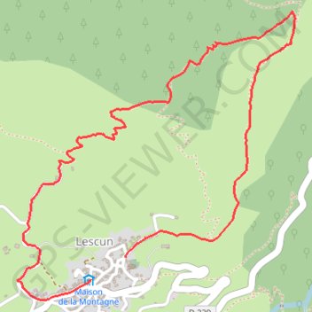 Trace GPS Cirque de Lescun - Crête d'Ourtasse, itinéraire, parcours