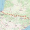 Trace GPS Ceret à Hendaye, Route des cols des Pyrénées, itinéraire, parcours