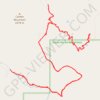 Trace GPS Reynolds Creek, Center Mountain, Lucky Strike Trails, itinéraire, parcours