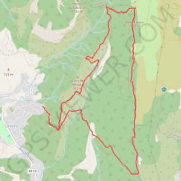 Trace GPS Crête du Férion, itinéraire, parcours