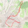 Trace GPS Pic de Bure par les Combes Ratin, Aurouze et Mai (Dévoluy), itinéraire, parcours