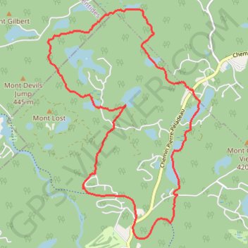Trace GPS Petit lac à Cochand - Lac Pas de Poisson - Lac Morelle - Lac Lucerne, itinéraire, parcours