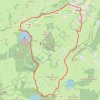 Trace GPS Les trois lacs - Pavin - Montcineyre et Bourdouze, itinéraire, parcours