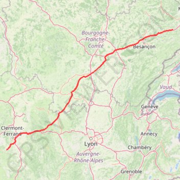 Trace GPS iGO-Route, itinéraire, parcours