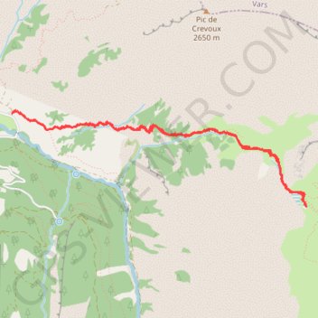 Trace GPS Lac du Crachet, itinéraire, parcours