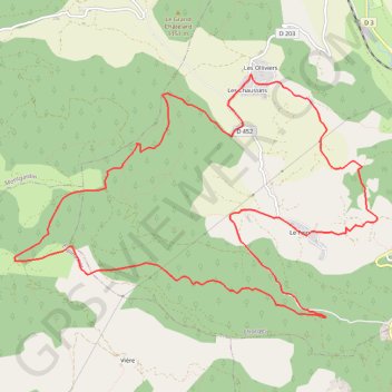 Trace GPS La Croix des Prés, itinéraire, parcours