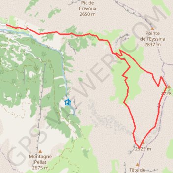 Trace GPS Lac de Lalatcha, itinéraire, parcours