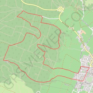 Trace GPS Dans le Bois des Francs par la Combe Pénevelle, itinéraire, parcours