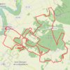 Trace GPS VTT Dampierre sur Boutonne 09.03.2014, itinéraire, parcours