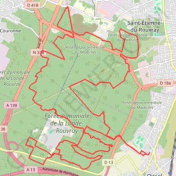 Trace GPS Oissel Cyclisme, itinéraire, parcours