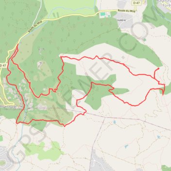 Trace GPS Bagnols en Forêt, itinéraire, parcours