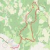 Trace GPS Par les croix bleue et rouge, itinéraire, parcours