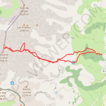 Trace GPS Grand Ferrand, itinéraire, parcours