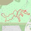 Trace GPS Hampton Hills MTB A, B, and C loops, multiband x2, itinéraire, parcours