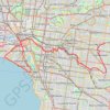 Trace GPS Canterbury - Gardiners Creek - Melbourne, itinéraire, parcours