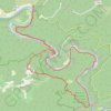 Trace GPS Gorges Ardèche, itinéraire, parcours