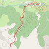 Trace GPS Névache, lac de Cristol, itinéraire, parcours