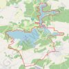 Trace GPS Le grand tour des Lacs de l'Eau d'Heure, itinéraire, parcours