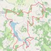 Trace GPS Lavaud Lacs Haute Charente 33 kms, itinéraire, parcours