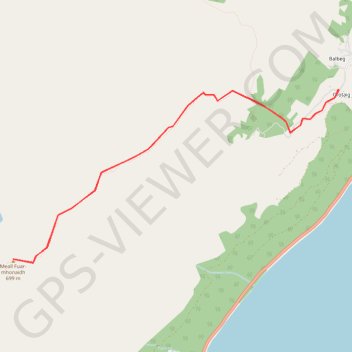 Trace GPS Meall Fuar-mhonaidh, near Drumnadrochit, itinéraire, parcours