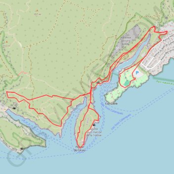 Trace GPS Calanques - Port-Miou - Port-Pin - Envau, itinéraire, parcours