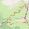 Trace GPS Lac des Mindes d'Or – Col de Coux Circuit à partir de Hauts-Forts, itinéraire, parcours