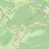 Trace GPS Boucle de La Dôle depuis Les Dappes par Le Vuarne et Couvaloup de St-Cergue, itinéraire, parcours