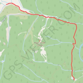 Trace GPS Evans Valley Trail - West Canyon Trail, itinéraire, parcours