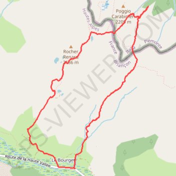Trace GPS Col de Bousson, itinéraire, parcours