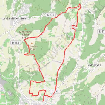 Trace GPS Autour des Bois des Fayettes, itinéraire, parcours